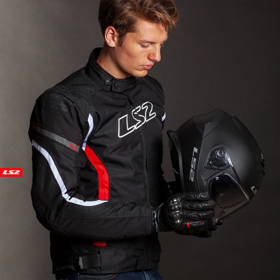 Мотокуртка LS2 Gate Man Jacket Black /Red
