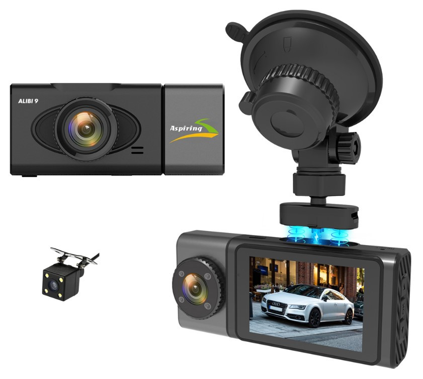 Відеореєстратор Aspiring Alibi 9 GPS, 3 Cameras, Speedcam (CD1MP20GAL9)