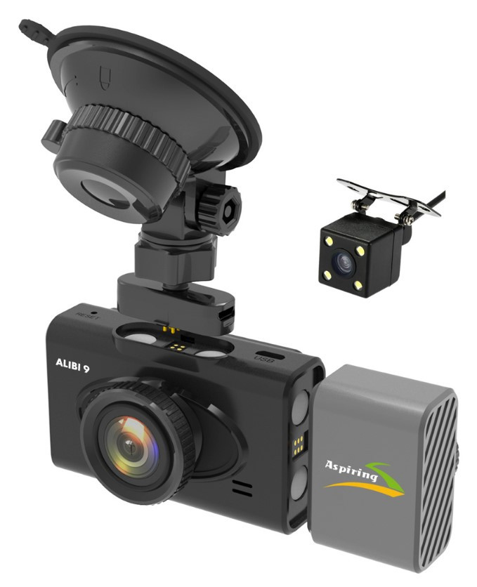 Відеореєстратор Aspiring Alibi 9 GPS, 3 Cameras, Speedcam (CD1MP20GAL9)
