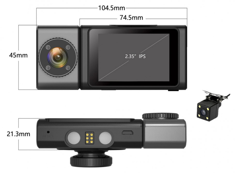 Відеореєстратор Aspiring Alibi 9 GPS, 3 Cameras, Speedcam (CD1MP20GAL9)