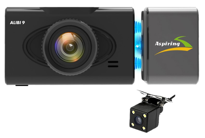 Відеореєстратор Aspiring Alibi 9 GPS, 3 Cameras, Speedcam (CD1MP20GAL9)