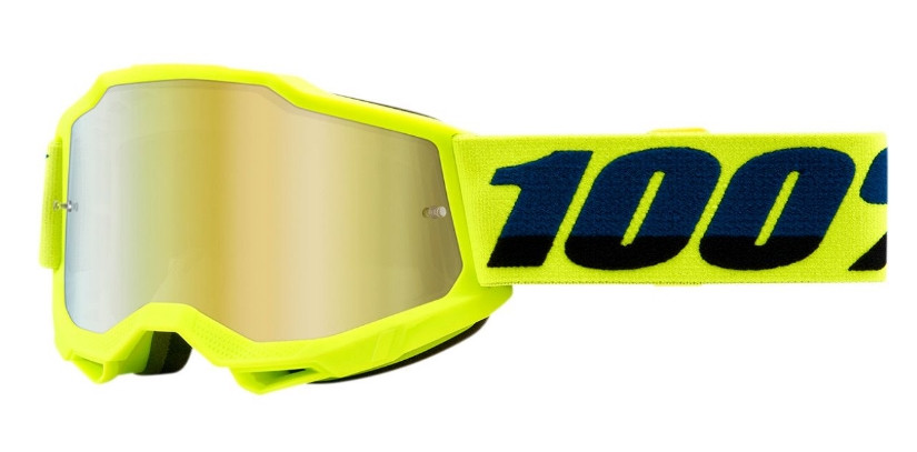 Дитячі мото окуляри 100% Accuri 2 Youth Fluo Yellow Mirror Gold Lens (50321-259-04)