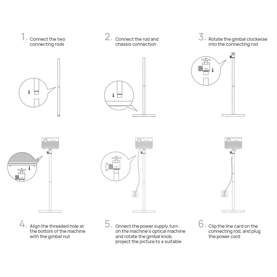 Стойка X-Floor Silver для проекторов XGIMI (F062S)