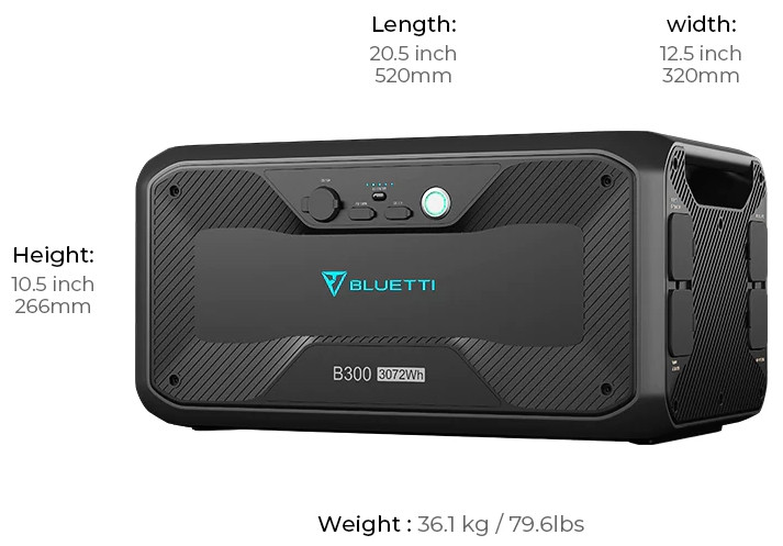 Модуль расширения BLUETTI Expansion Battery B300 (3072 Вт·ч)