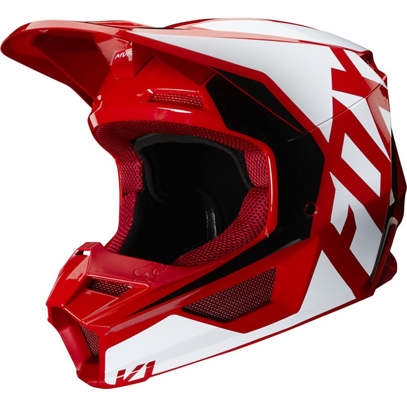 Мотошлем Fox V1 Prix Helmet Flame Red