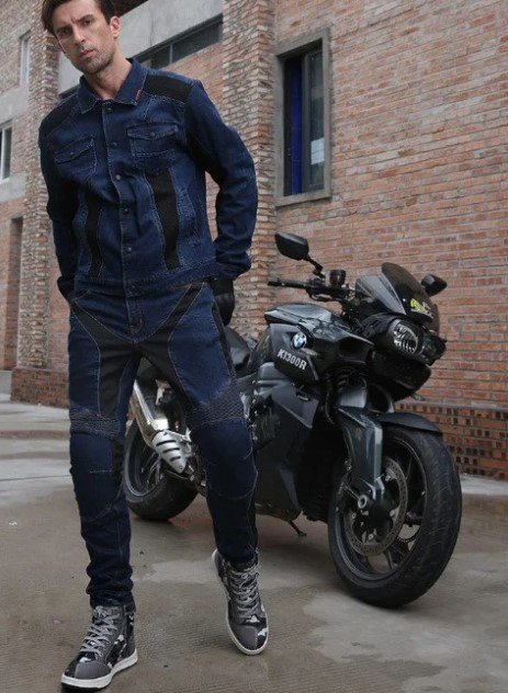 Мотоджінси Scoyco P049 Blue