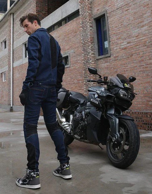 Мотоджінси Scoyco P049 Blue