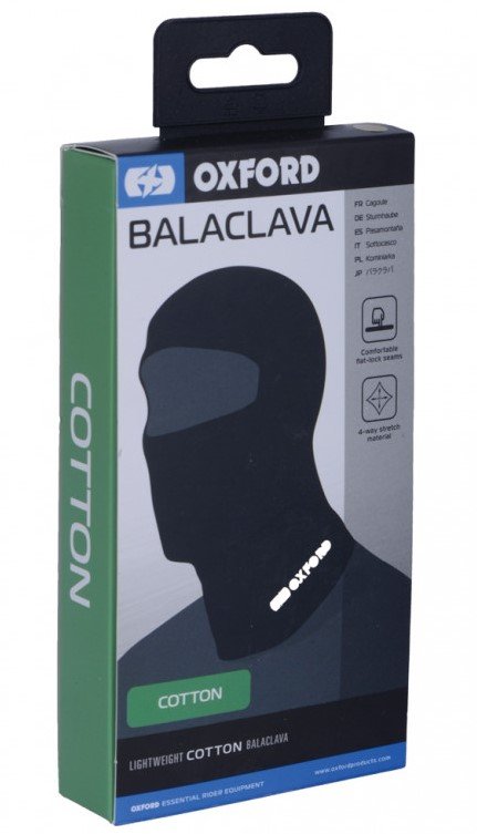 Подшлемник Oxford Balaclava Cotton Black (CA001)