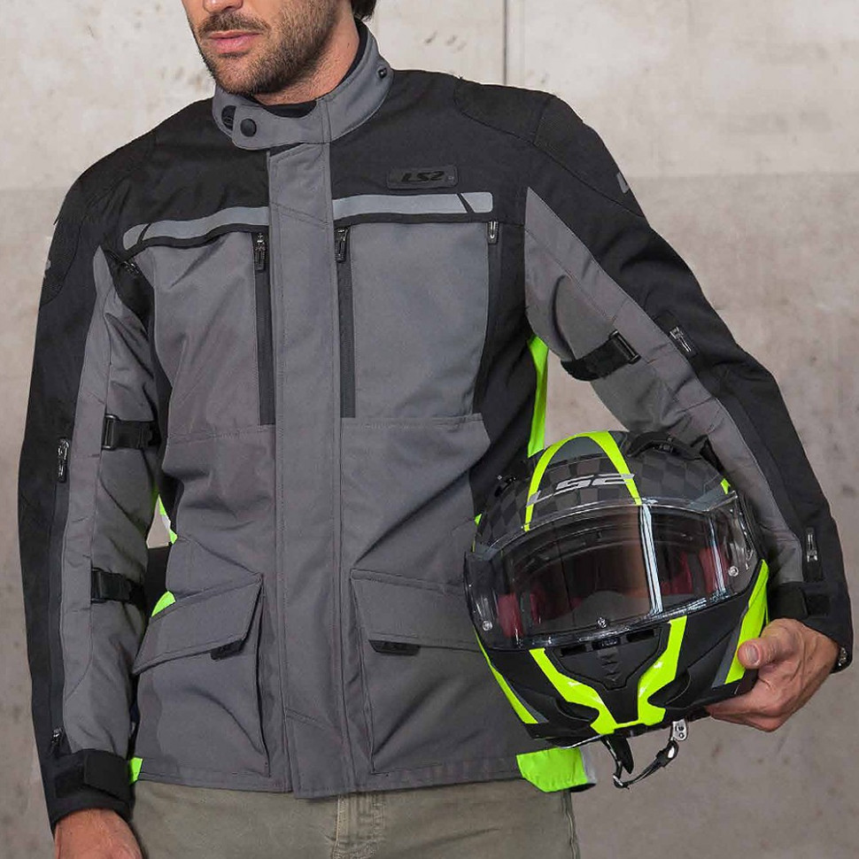 Мотокуртка LS2 Lance Man Jacket Grey /Black /Yellow