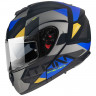 Мотошлем MT Helmets Atom FU401 SV Black/Blue/Grey
