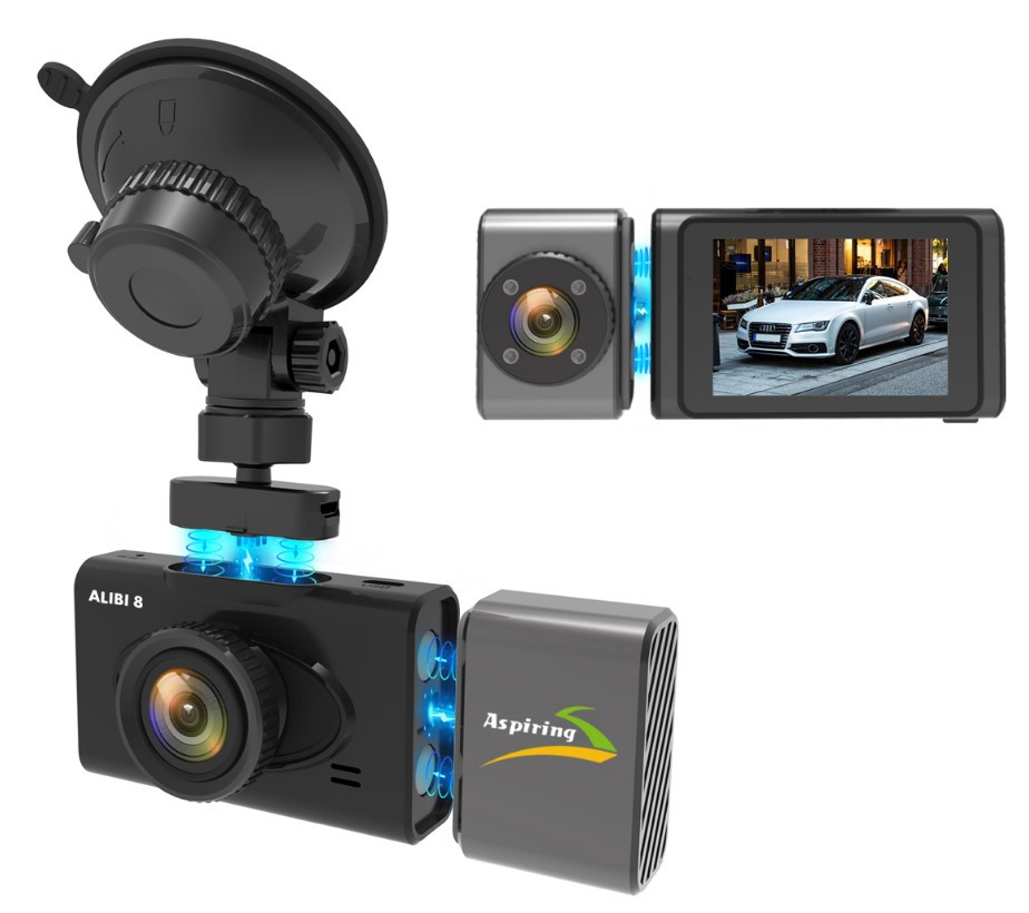 Видеорегистратор Aspiring Alibi 8 Dual, WI-FI (86ASCAR21PB)