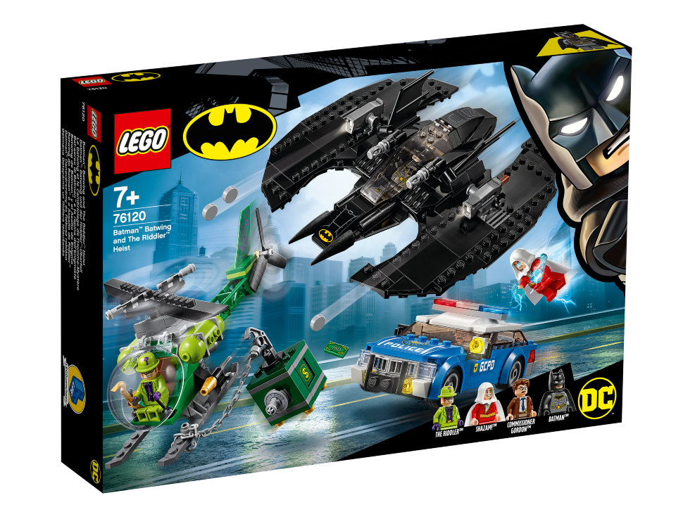 Конструктор Lego Super Heroes: бэткрыло Бэтмена и ограбление Загадочника (76120)