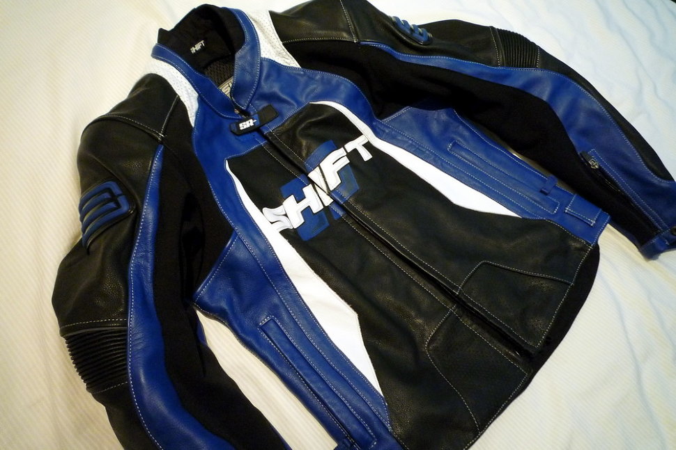 Мотокуртка Shift SR-1 Leather Jacket Black/Blue