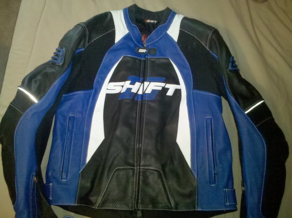 Мотокуртка Shift SR-1 Leather Jacket Black/Blue
