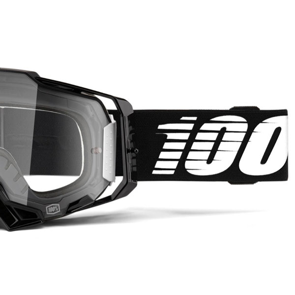 Мото очки 100% Armega Black Clear Lens (50700-001-02)
