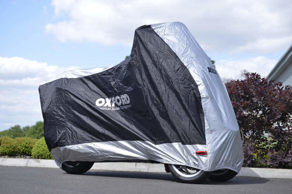 Моточехол Oxford Aquatex MP3 Black/Silver (CV215)