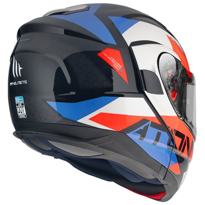 Мотошлем MT Helmets Atom FU401 SV Black/Grey/Blue