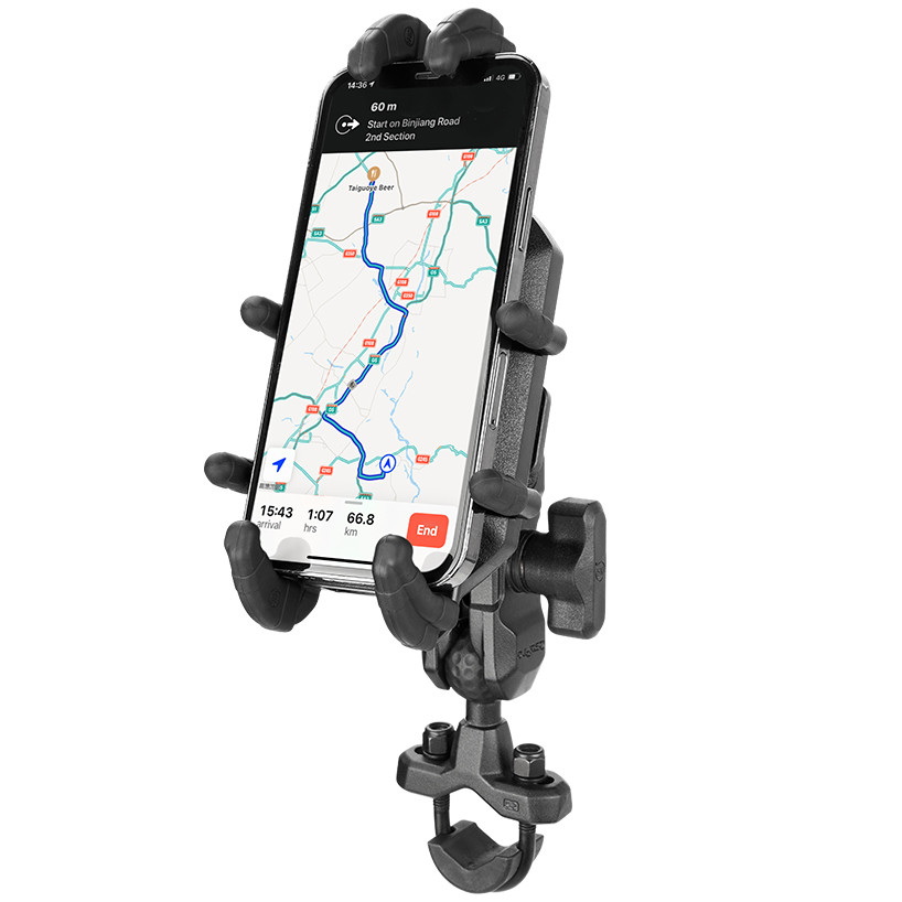 Держатель телефона на руль мотоцикла антивибрационный Carapace OsoPro Mounts (BAT109)