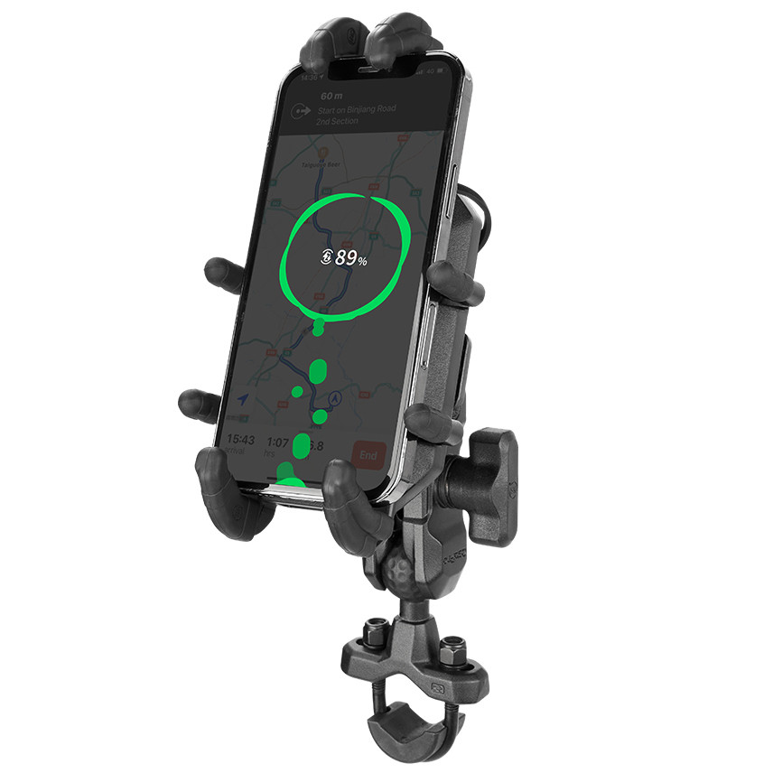 Держатель телефона на руль мотоцикла антивибрационный Carapace OsoPro Mounts (BAT109)