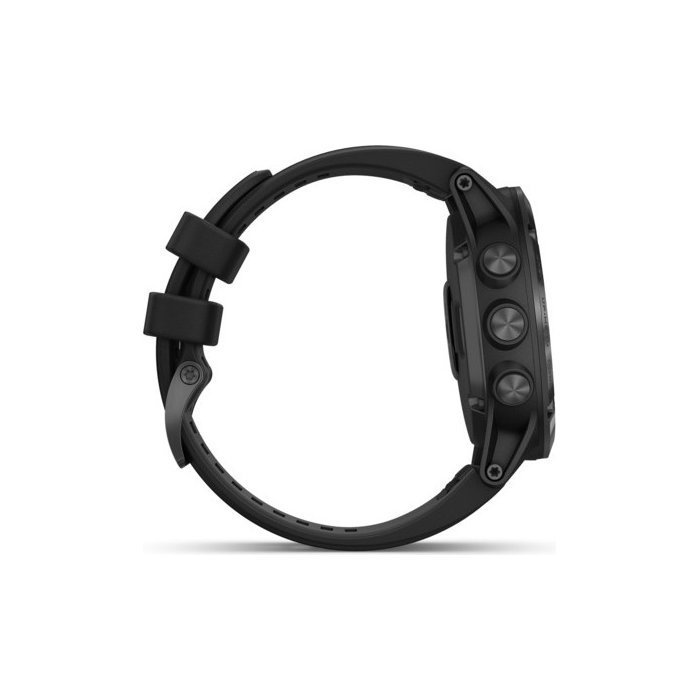 Спортивні годинник Garmin Fenix 5X Plus Sapphire Black with Black Band (010-01989-01)