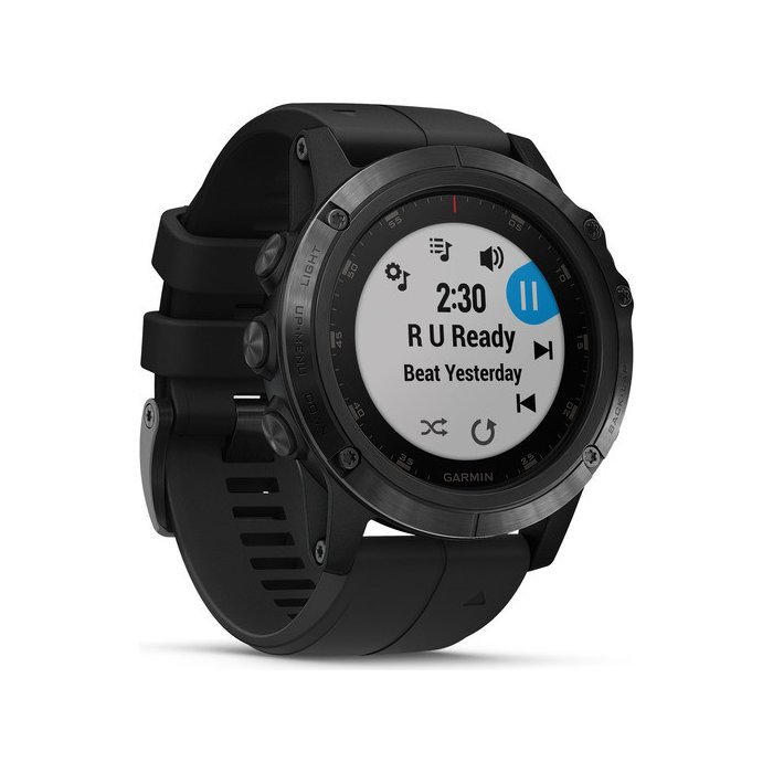 Спортивні годинник Garmin Fenix 5X Plus Sapphire Black with Black Band (010-01989-01)