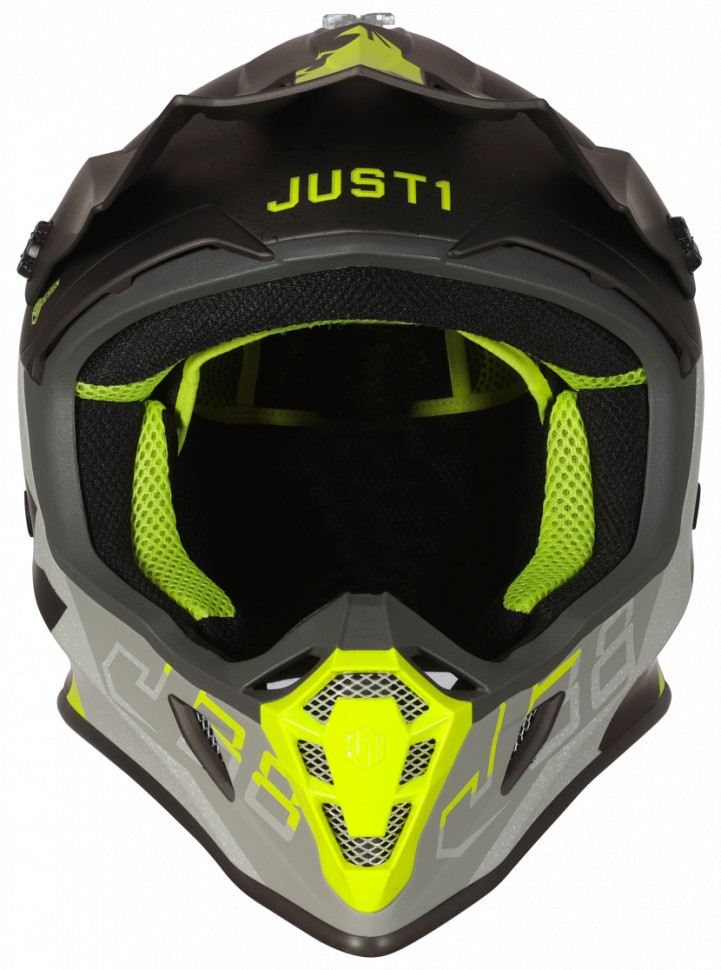 Мотошолом Just1 J38 Korner Fluo Yellow/Titanium