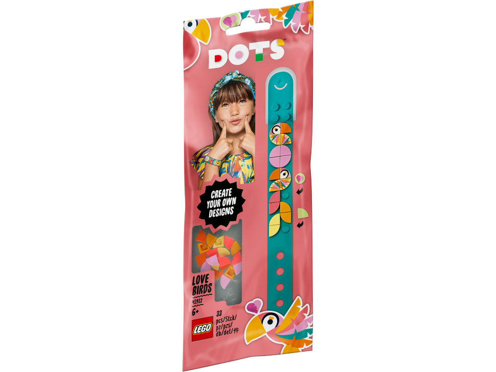 Конструктор Lego Dots: браслет «Попугайчики» (41912)