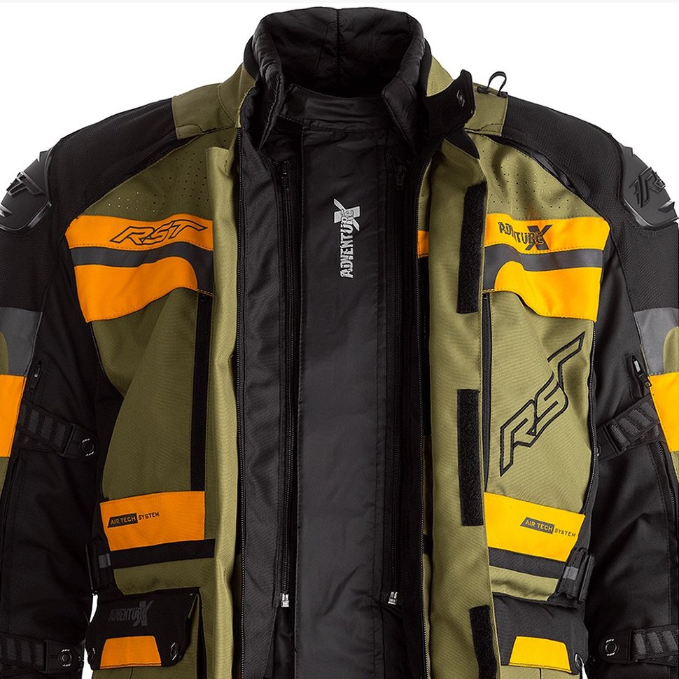 Мотокуртка мужская RST Pro Series Adventure-X CE Mens Textile Jacket Green/Ochre