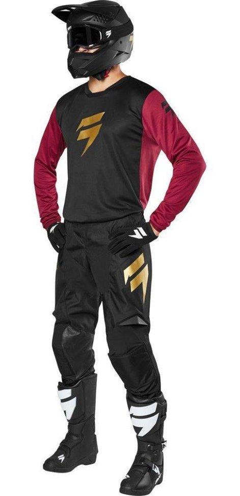 Мото джерси Shift Whit3 Label Muerte Jersey Le Black/Red