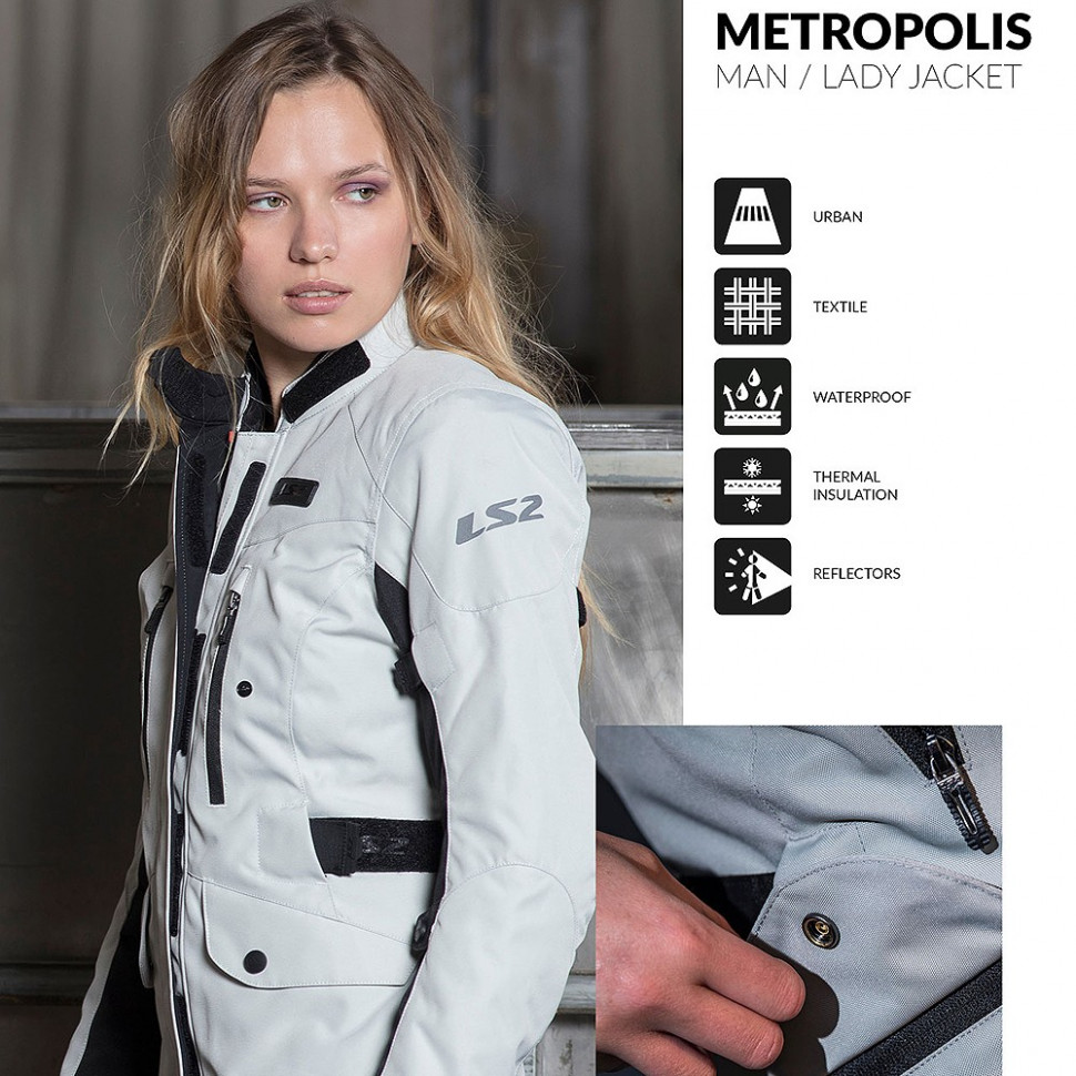 Мотокуртка женская LS2 Metropolis Lady Jacket Black