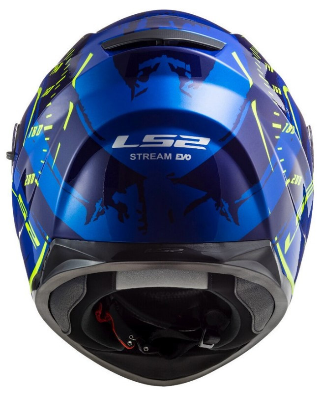 Мотошлем LS2 FF320 Stream Evo Tacho Gloss Blue H-V Yellow