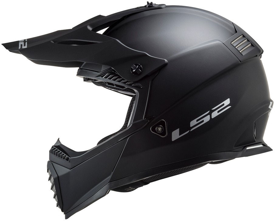 Мотошлем LS2 MX437 Fast Evo Matt Black