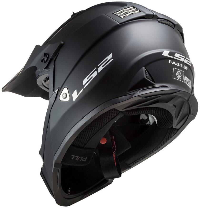 Мотошлем LS2 MX437 Fast Evo Matt Black