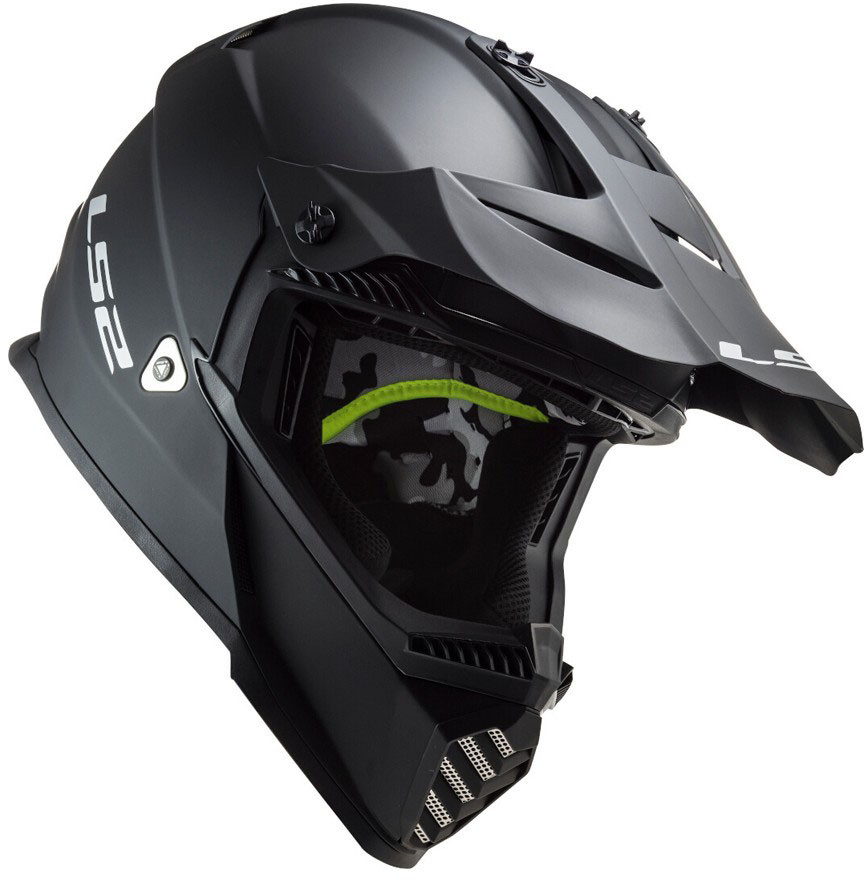 Мотошлем LS2 MX437 Fast Evo Matt Black