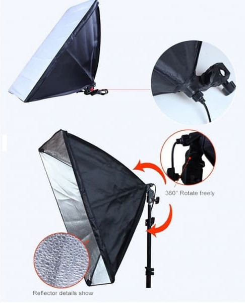 Софтбокс с патроном Visico EB-070 60х60 см. (34262)