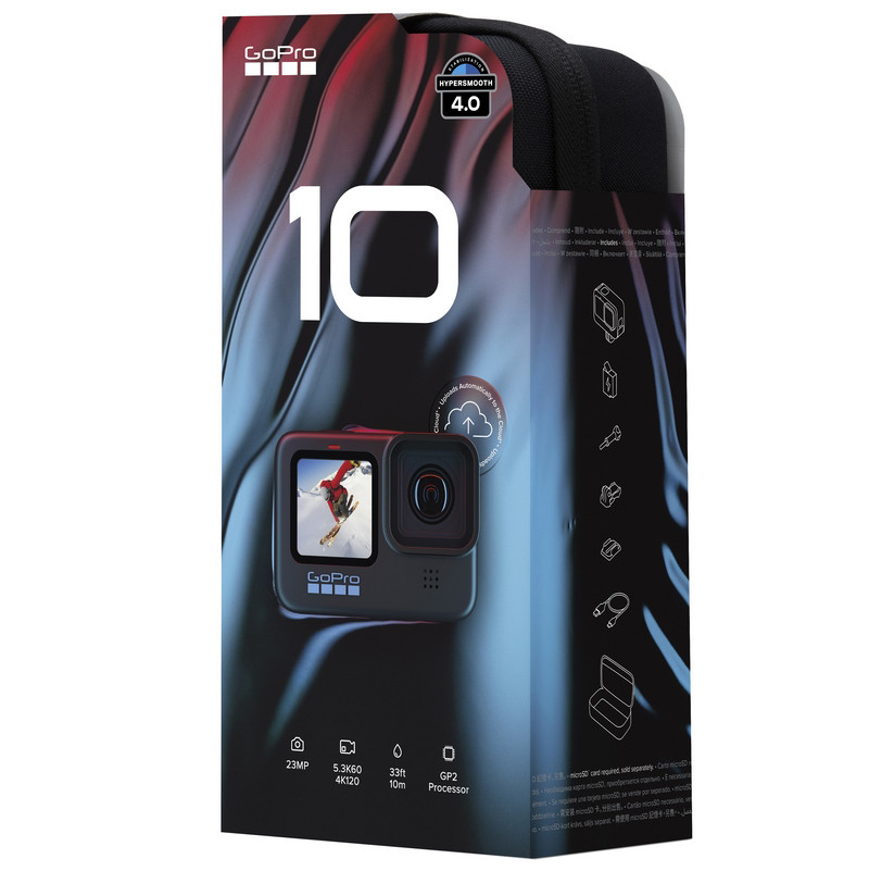 Экшн-камера GoPro Hero 10 Black UA (CHDHX-102-RT)