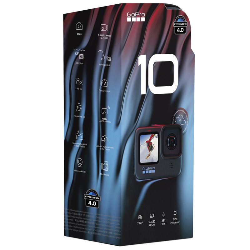 Экшн-камера GoPro Hero 10 Black UA (CHDHX-102-RT)