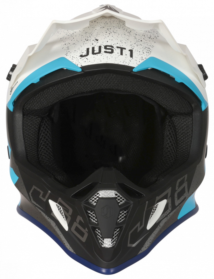 Мотошлем Just1 J38 Korner Light Blue/White