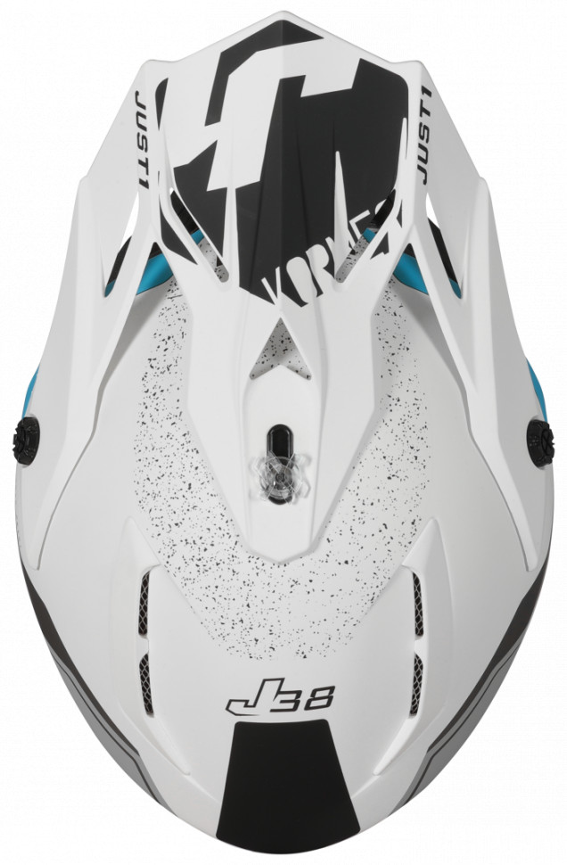 Мотошлем Just1 J38 Korner Light Blue/White