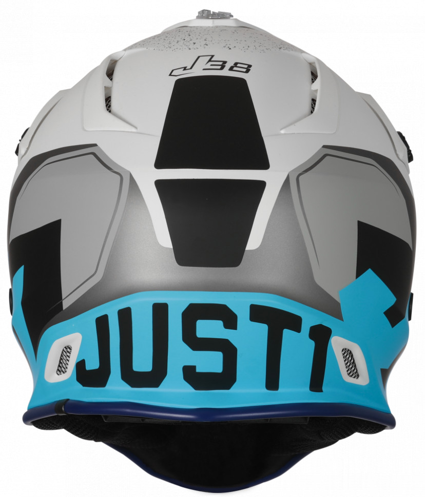 Мотошлем Just1 J38 Korner Light Blue/White