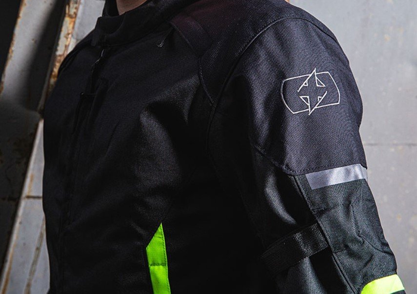 Мотокуртка мужская Oxford Toledo 2.0 MS Jkt Black/Fluo