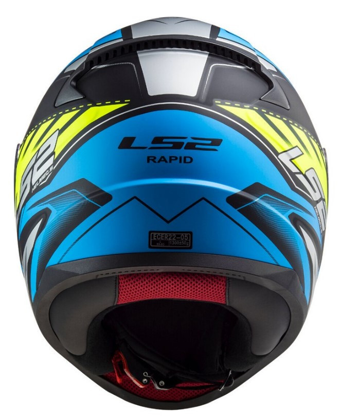 Мотошлем LS2 FF353 Rapid Gale Matt Black Blue Yellow