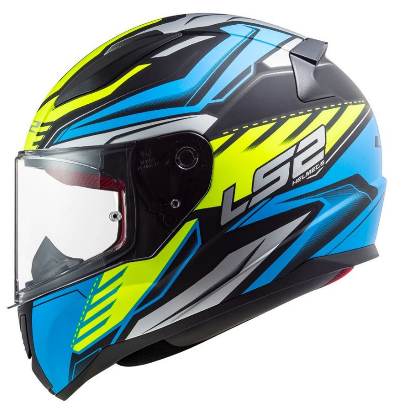 Мотошлем LS2 FF353 Rapid Gale Matt Black Blue Yellow