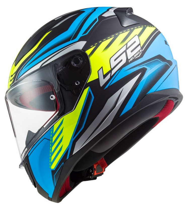 Мотошлем LS2 FF353 Rapid Gale Matt Black Blue Yellow