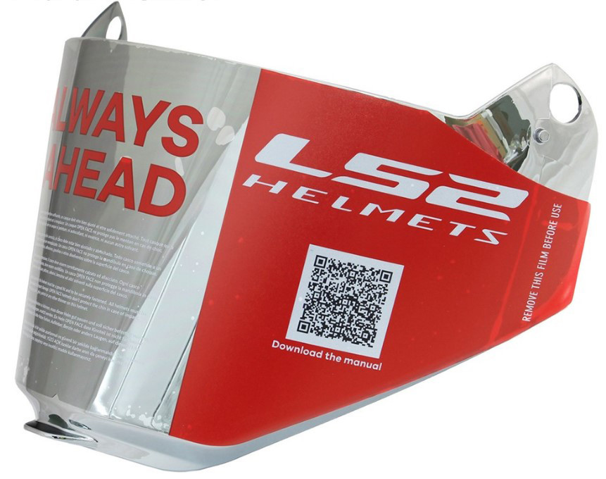 Визор LS2 Visor Iridium Silver для шлема MX436 (800013118)