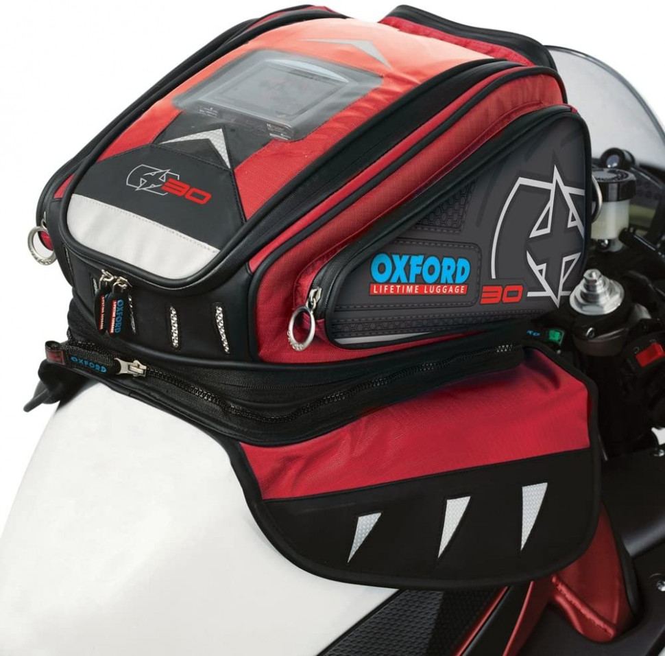 Мотосумка на бак Oxford X30 QR Tank Bag Red (OL267)