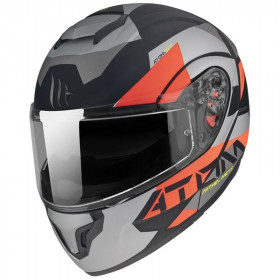 Мотошлем MT Helmets Atom FU401 SV Black/Grey/Red