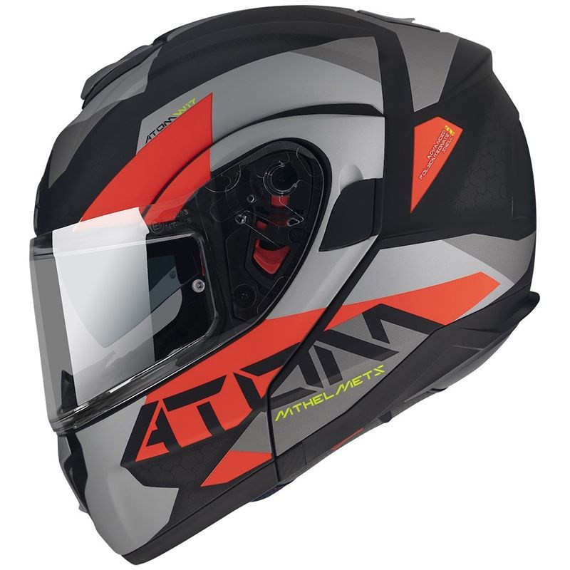 Мотошлем MT Helmets Atom FU401 SV Black/Grey/Red