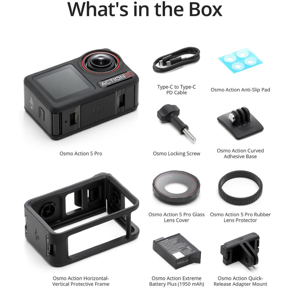 Екшн-камера DJI Osmo Action 5 Pro Standard Combo (CP.OS.00000377.01)