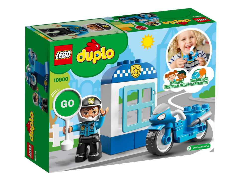 Конструктор Lego Duplo: полицейский мотоцикл (10900)